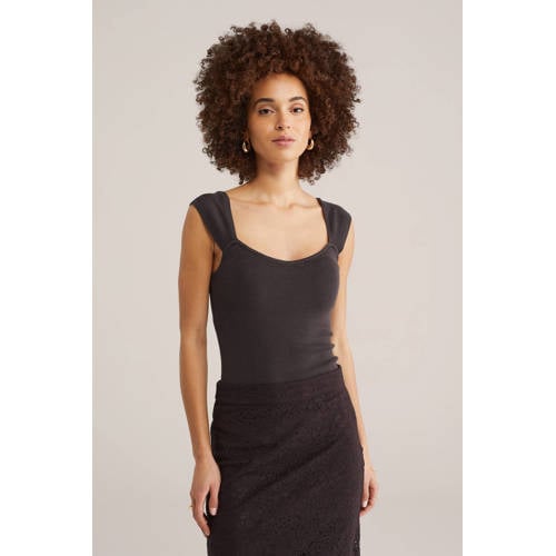 WE Fashion top zwart afbeelding
