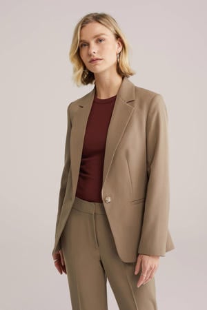 getailleerde blazer taupe