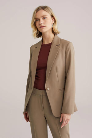getailleerde blazer taupe