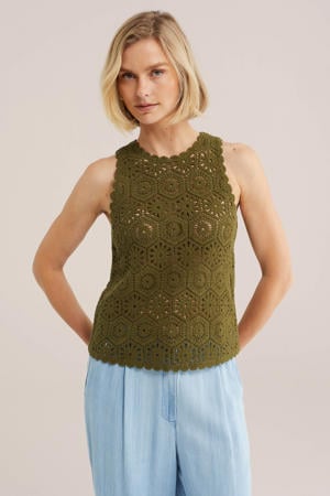 top crochet groen