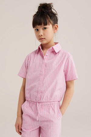 gestreepte blouse roze