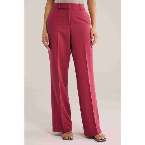 WE Fashion regular waist pantalon fuchsia afbeelding