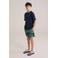 WE Fashion zwemshort groen/rood/blauw