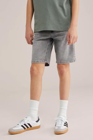 denim short grey denim