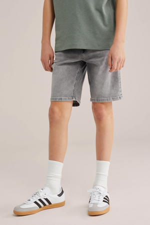 denim short grey denim