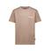 Airforce T-shirt met backprint bruin