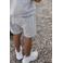 LEVV Little regular waist sweatshort lichtgrijs