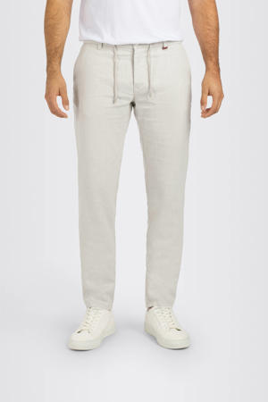 Lennox Sport slim casual broek met linnen ecru