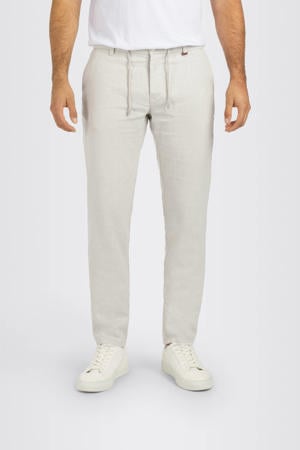 Lennox Sport slim casual broek met linnen ecru