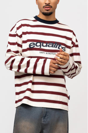 gestreepte longsleeve ecru
