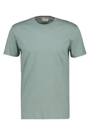 regular T-shirt grijsgroen