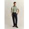 GANT regular casual overhemd met linnen groen