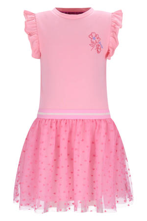 midi jurk roze