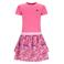 B.Nosy gebloemde midi jurk roze