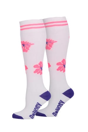 kniekousen wit/roze
