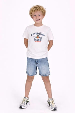 T-shirt met backprint wit