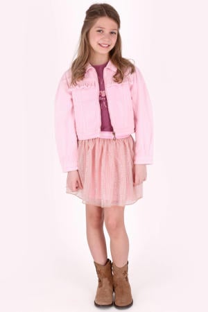 denim spijkerjas roze