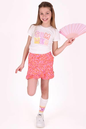 T-shirt met backprint wit
