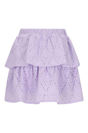 strokenrok broderie lila
