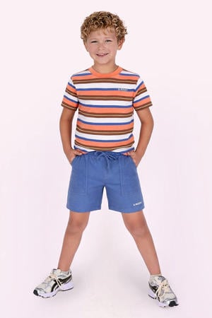 regular waist sweatshort blauw