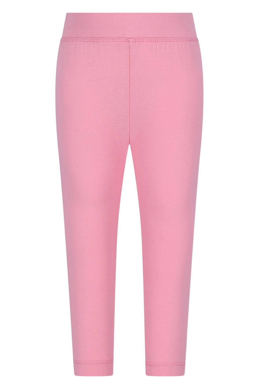 Roze meisjes B.Nosy skinny regular waist legging van stretchkatoen met elastische tailleband en effen