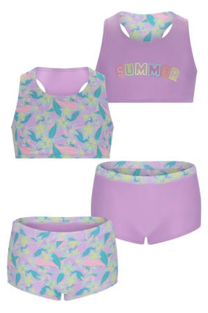 reversible halterbikini lila/multicolor