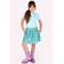 B.Nosy midi jurk met backprint lichtblauw