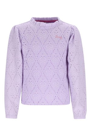 blousetop lila broderie