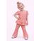 B.Nosy regular waist flared broek met panterprint roze