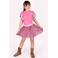 B.Nosy midi rok plooirok met panterprint roze