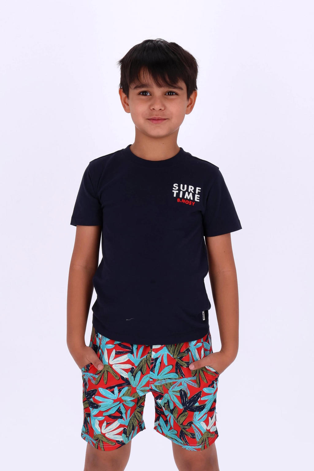B.Nosy zwemshort rood/blauw/bruin