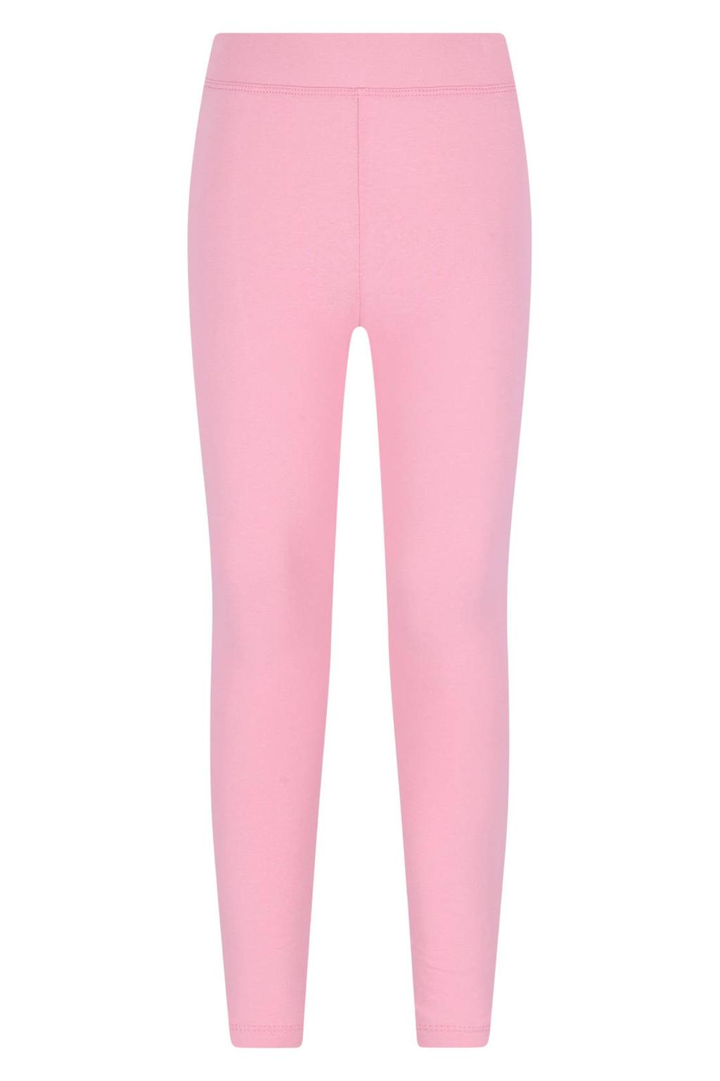 Lichtroze meisjes B.Nosy skinny legging van stretchkatoen met regular waist en effen