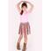 B.Nosy midi jurk met backprint lichtroze
