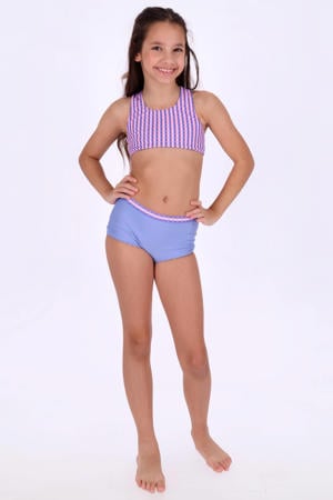 reversible halterbikini roze/paars