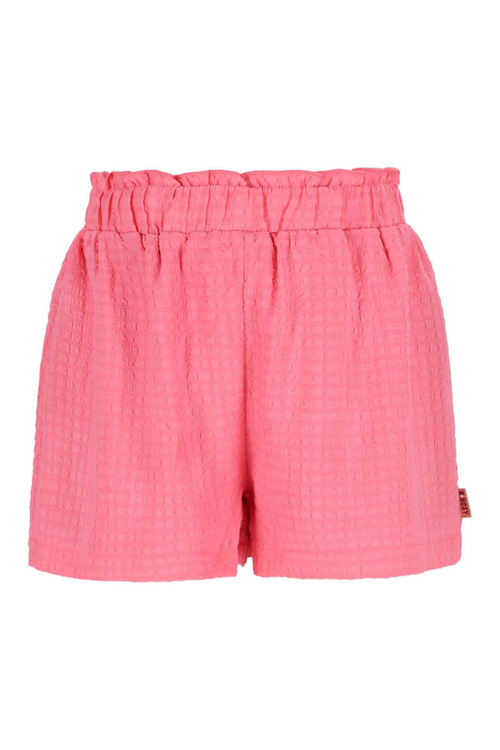 Roze meisjes B.Nosy casual short van polyester met regular waist, elastische tailleband en effen