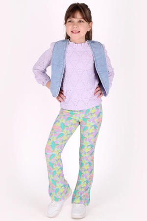 gilet light blue denim