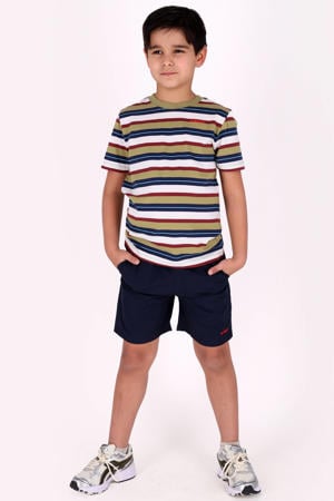 gestreepte T-shirt groen