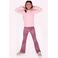 B.Nosy flared legging met panterprint roze