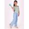 B.Nosy gebloemde off shoulder top lila