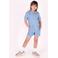 B.Nosy gestreepte playsuit light blue denim