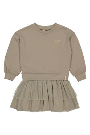 korte jurk taupe