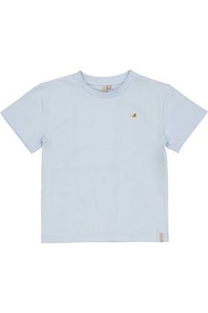 T-shirt met backprint lichtblauw