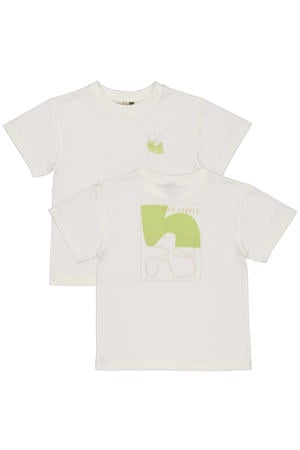 T-shirt met backprint wit