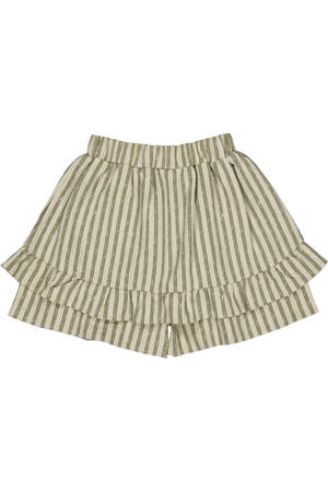 gestreepte skort groen