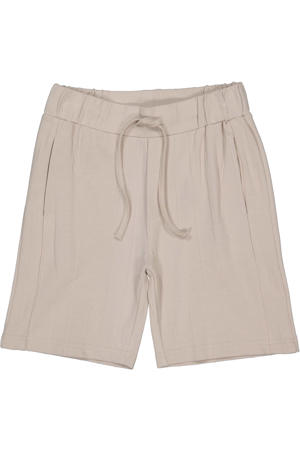 regular waist sweatshort grijs met textuur