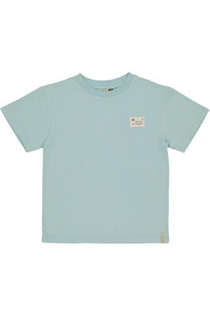 T-shirt met backprint lichtblauw