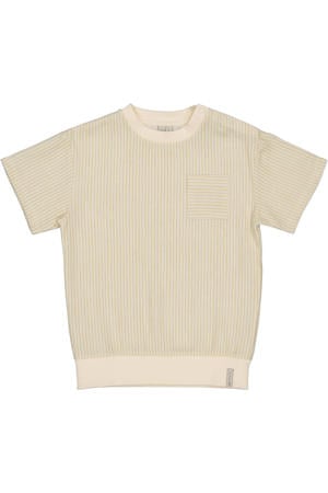 gestreepte T-shirt ecru