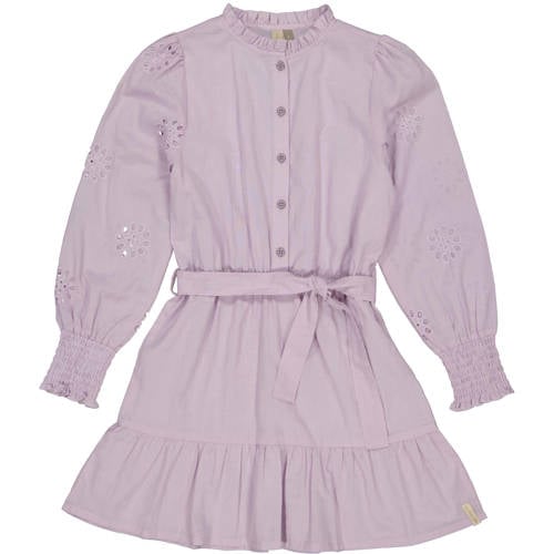 LEVV Little korte jurk broderie lila afbeelding