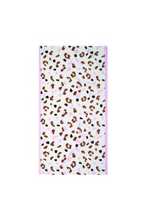 kinderstrandlaken (135x65 cm) Wit/bruin