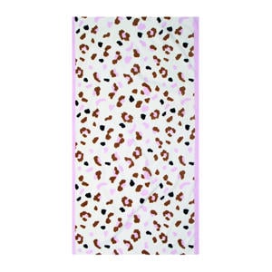 kinderstrandlaken (135x65 cm) Wit/bruin